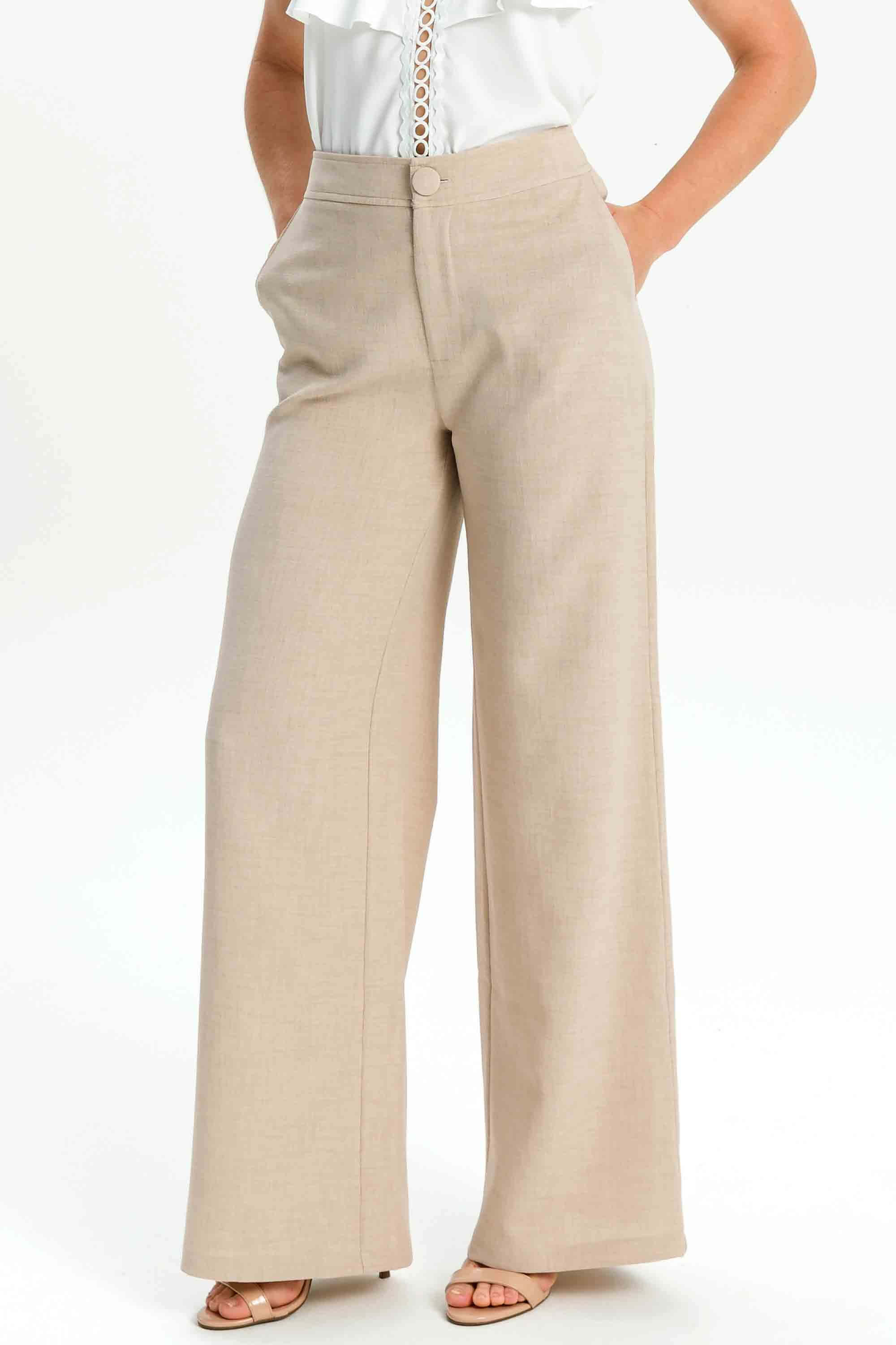 Calça Alfaiataria CalÃ§a Reta Cintura Alta Calça Feminina CalÃ§a