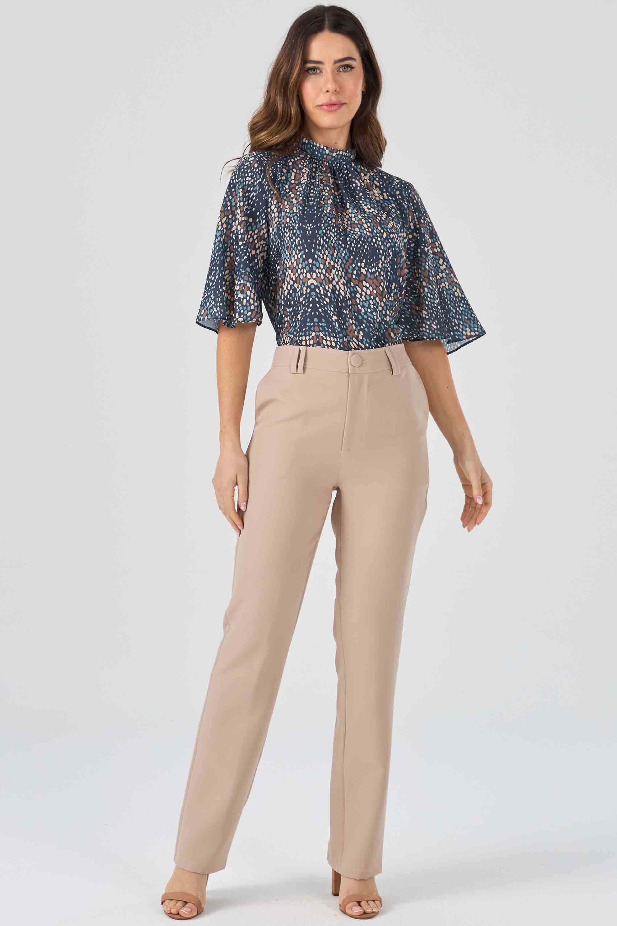 Look Social CalÇa Social Estampada Feminina Calça Feminina Jogger